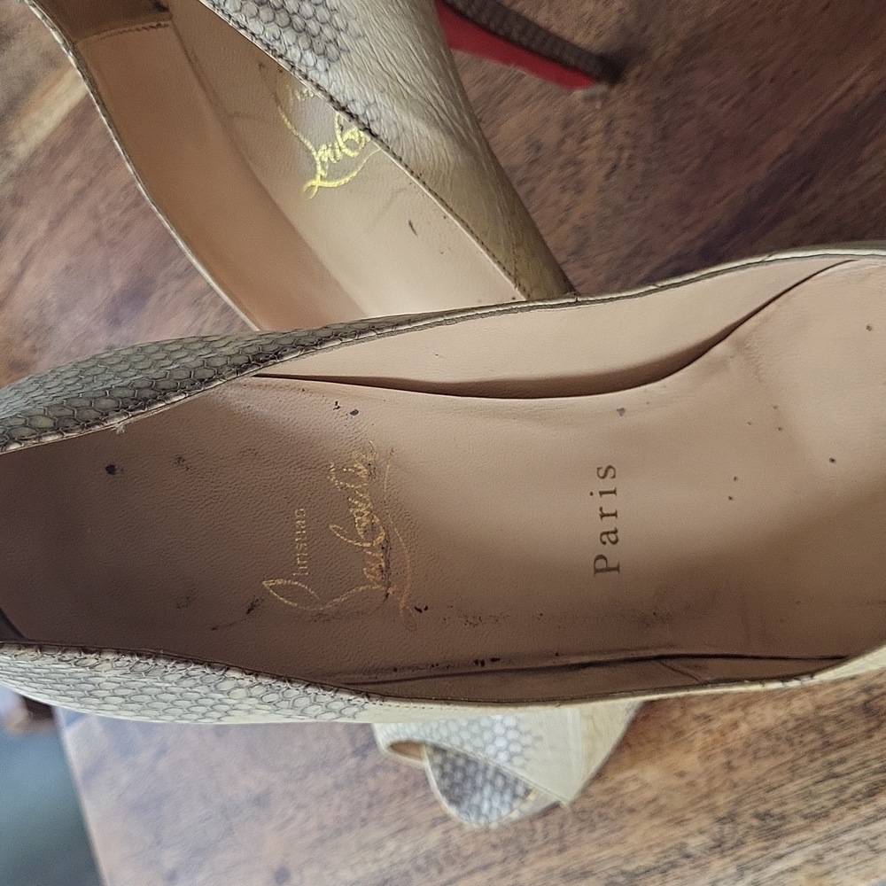 Open Toe Snake Heels - image 6